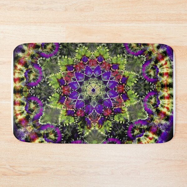 Item preview, Kaleidoscope tie dye Mardi Gras colors  designed and sold by AuroraXGreen.