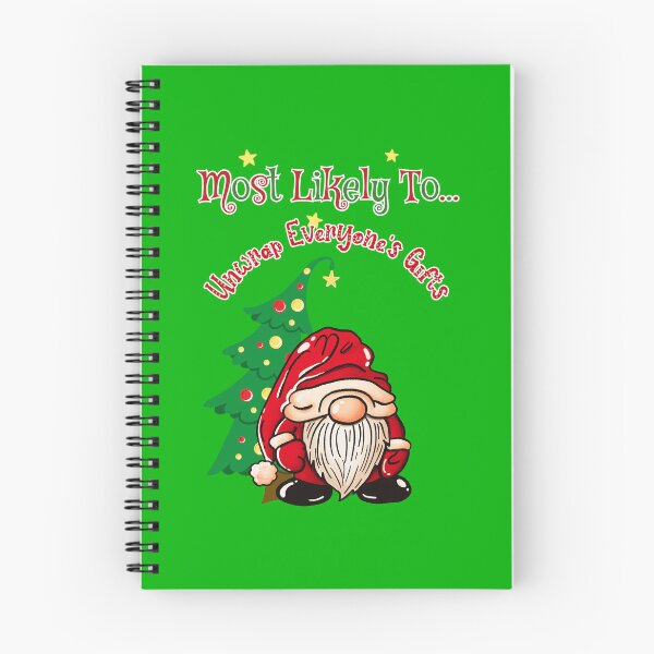 Item preview, "Most Likely To Unwrap Everyone’s Gifts" – Christmas Gnome Tomte Shirt designed and sold by ElleKaye711.