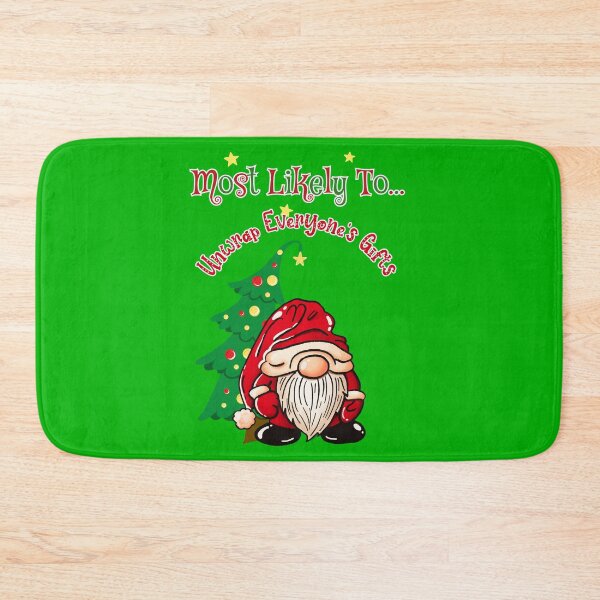 Item preview, "Most Likely To Unwrap Everyone’s Gifts" – Christmas Gnome Tomte Shirt designed and sold by ElleKaye711.