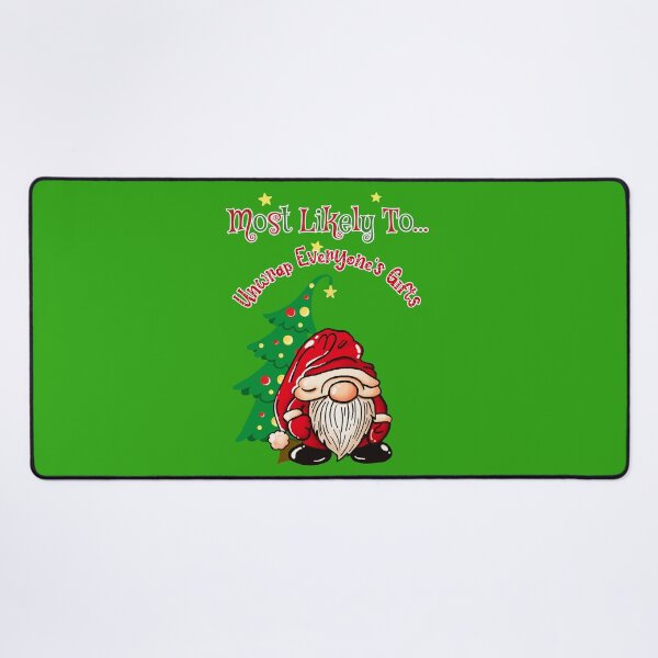 Item preview, "Most Likely To Unwrap Everyone’s Gifts" – Christmas Gnome Tomte Shirt designed and sold by ElleKaye711.