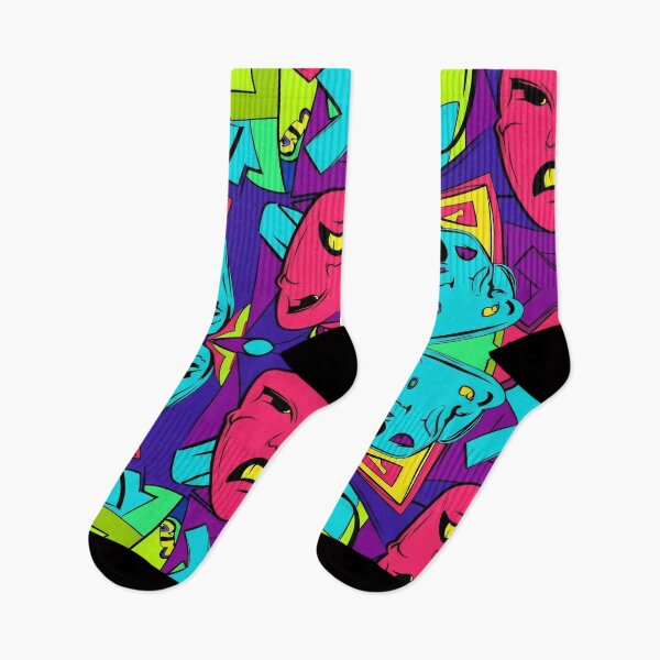 Item preview, Neon Expression Clash designed and sold by Kaleidoscope Print.