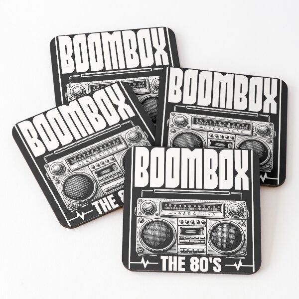 Item preview, Retro 80s Boombox Cassette Player The 80's Design designed and sold by WHITE FLAME PRINTS.