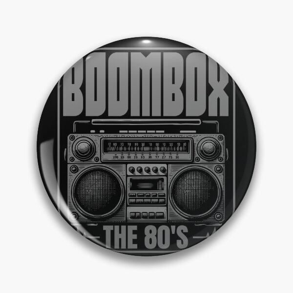 Item preview, Retro 80s Boombox Cassette Player The 80's Design designed and sold by WHITE FLAME PRINTS.