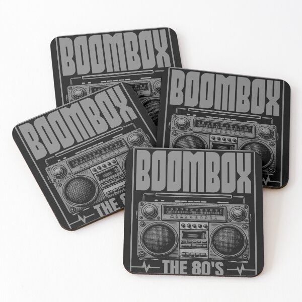 Item preview, Retro 80s Boombox Cassette Player The 80's Design designed and sold by WHITE FLAME PRINTS.