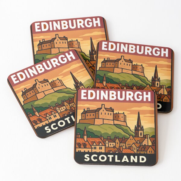 Item preview, Edinburgh, Scotland - Castle & Old Town  designed and sold by Myra365Art.
