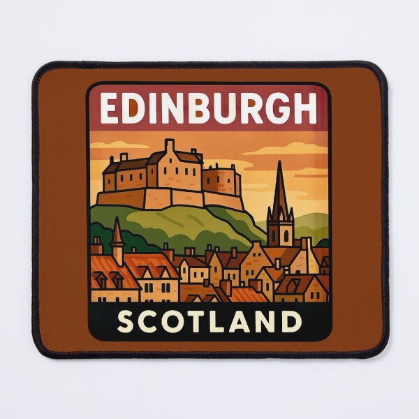 Item preview, Edinburgh, Scotland - Castle & Old Town  designed and sold by Myra365Art.