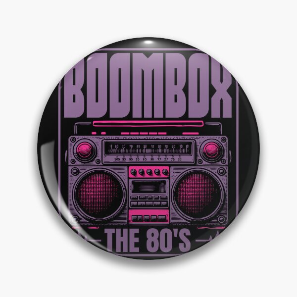 Item preview, Retro 80s Boombox Cassette Player The 80's Design designed and sold by WHITE FLAME PRINTS.