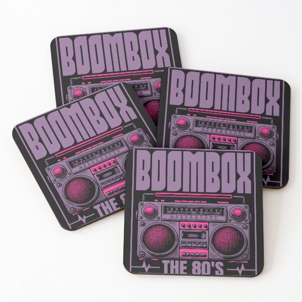 Item preview, Retro 80s Boombox Cassette Player The 80's Design designed and sold by WHITE FLAME PRINTS.