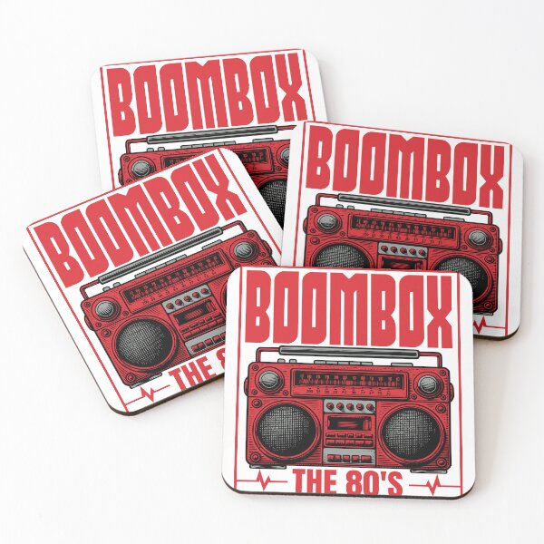 Item preview, Retro 80s Boombox Cassette Player The 80's Design designed and sold by WHITE FLAME PRINTS.