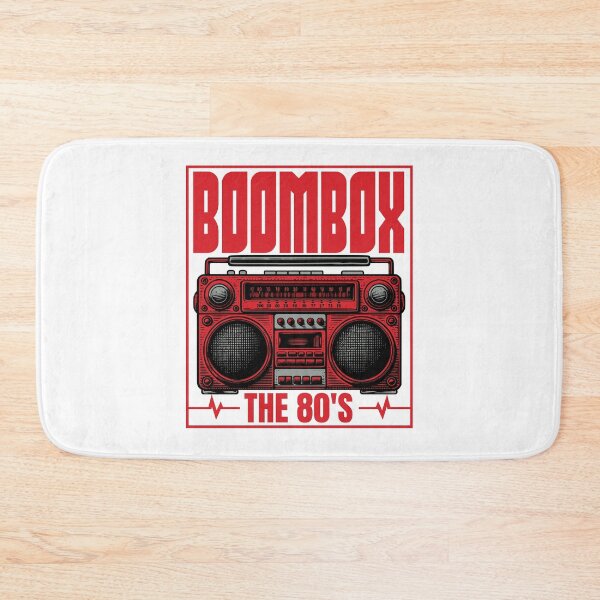 Item preview, Retro 80s Boombox Cassette Player The 80's Design designed and sold by WHITE FLAME PRINTS.