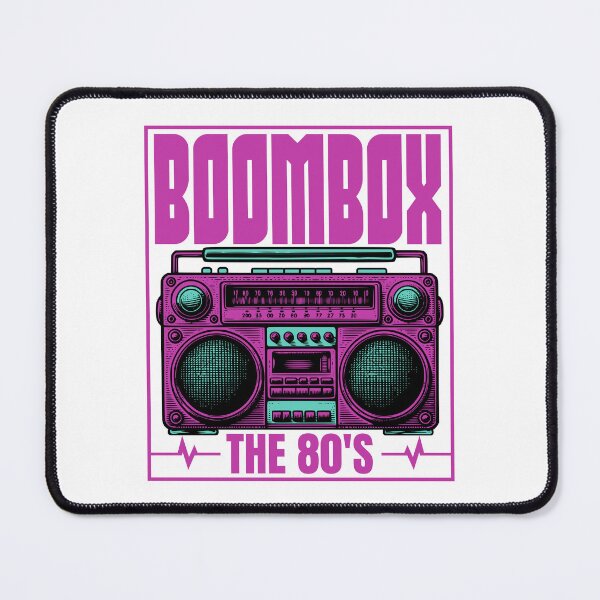 Item preview, Retro 80s Boombox Cassette Player The 80's Design designed and sold by WHITE FLAME PRINTS.