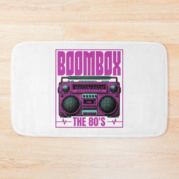 Item preview, Retro 80s Boombox Cassette Player The 80's Design designed and sold by WHITE FLAME PRINTS.