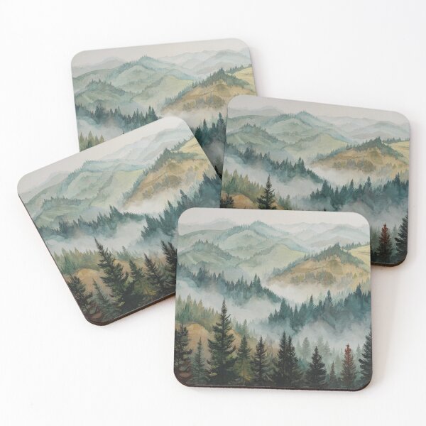Item preview,  Foggy Rainy Forest - Cozy Fall Woody Wildness designed and sold by scicilysimonee.