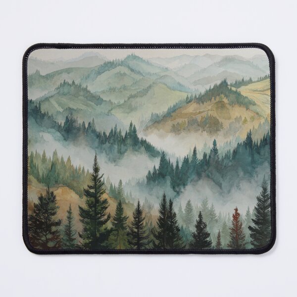 Item preview, Foggy Rainy Forest - Cozy Fall Woody Wildness designed and sold by scicilysimonee.