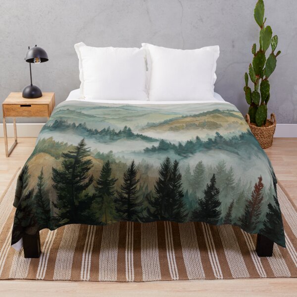 Item preview, Foggy Rainy Forest - Cozy Fall Woody Wildness designed and sold by scicilysimonee.