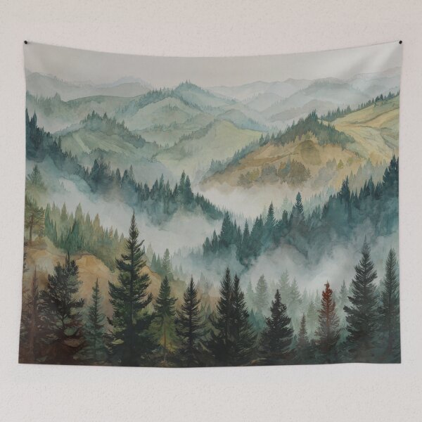Item preview,  Foggy Rainy Forest - Cozy Fall Woody Wildness designed and sold by scicilysimonee.