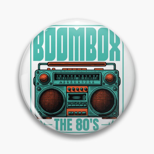 Item preview, Retro 80s Boombox Cassette Player The 80's Design designed and sold by WHITE FLAME PRINTS.