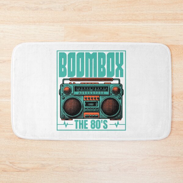 Item preview, Retro 80s Boombox Cassette Player The 80's Design designed and sold by WHITE FLAME PRINTS.
