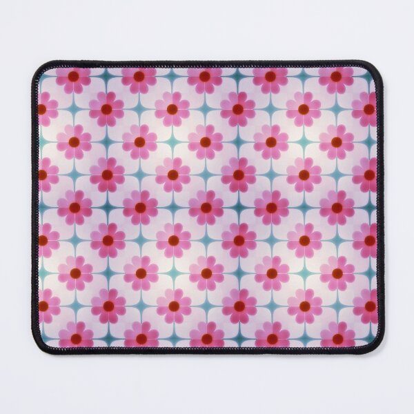 Item preview, Vintage Retro Pink Daisies designed and sold by KiwiArtistDK.