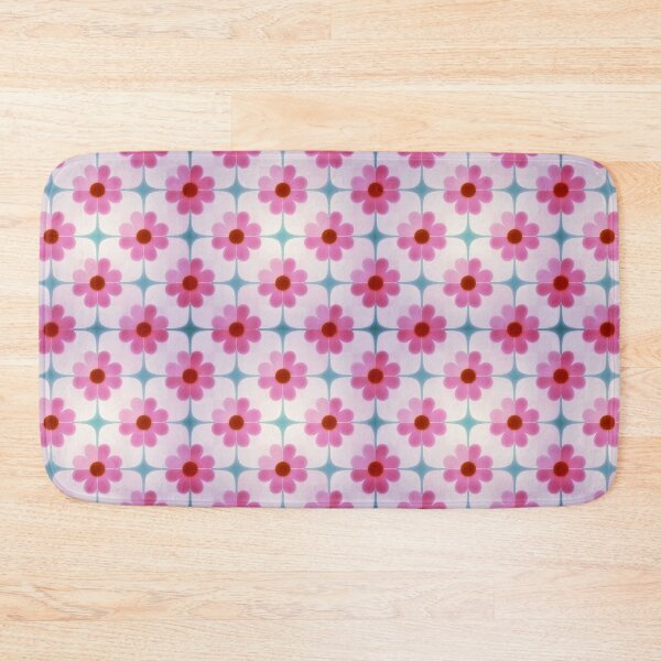 Item preview, Vintage Retro Pink Daisies designed and sold by KiwiArtistDK.