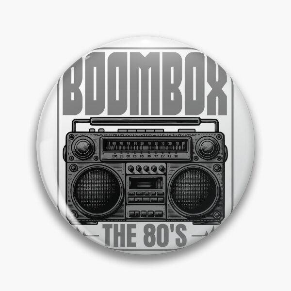 Item preview, Retro 80s Boombox Cassette Player The 80's Design designed and sold by WHITE FLAME PRINTS.