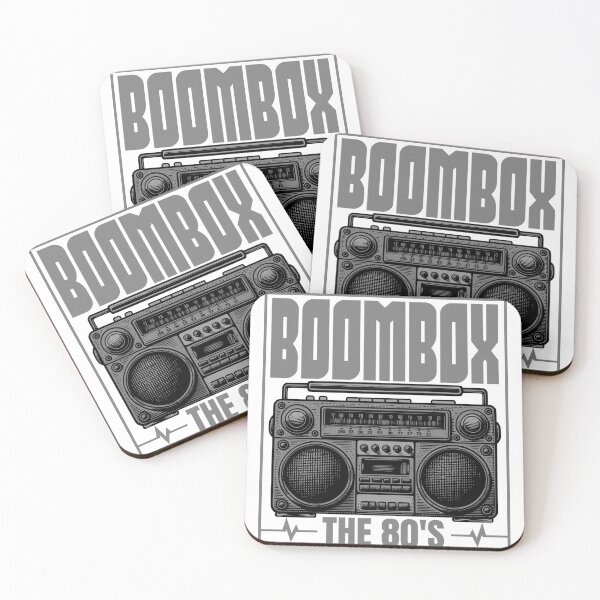 Item preview, Retro 80s Boombox Cassette Player The 80's Design designed and sold by WHITE FLAME PRINTS.
