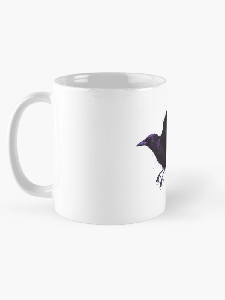 Thumbnail 5 of 6, Coffee Mug, Inkflight Crow designed and sold by Pixel_Riot.