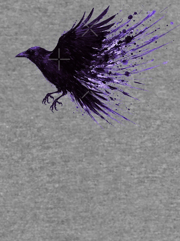 Thumbnail 6 of 6, Lightweight Sweatshirt, Inkflight Crow designed and sold by Pixel_Riot.