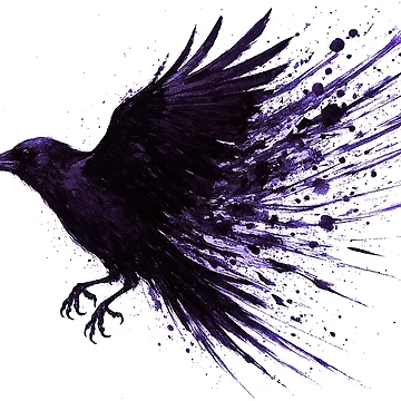 Artwork thumbnail, Inkflight Crow by Pixel_Riot