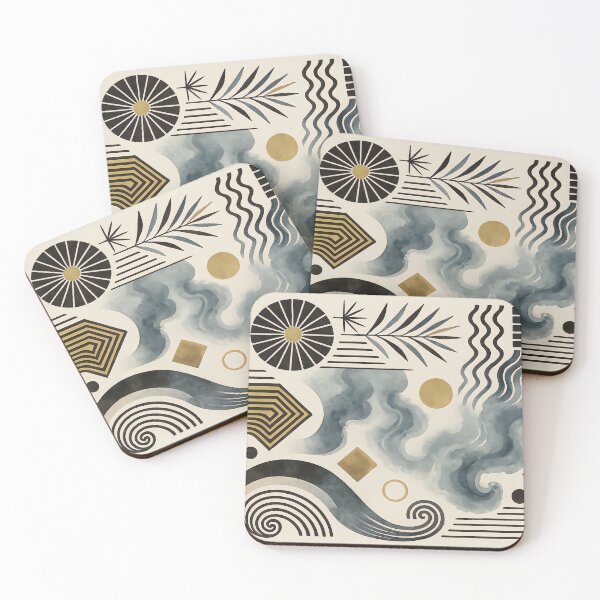 Item preview, Mid Century Modern Abstract Geometric Retro Design Art designed and sold by PinUpPizzazz.