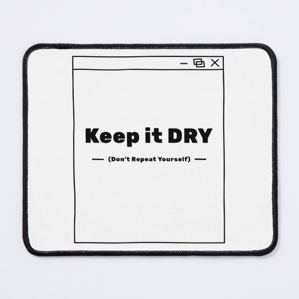 Item preview, Keep It DRY (Don’t Repeat Yourself) – Clean Code Design for Developers and Programmers designed and sold by Ani-24.