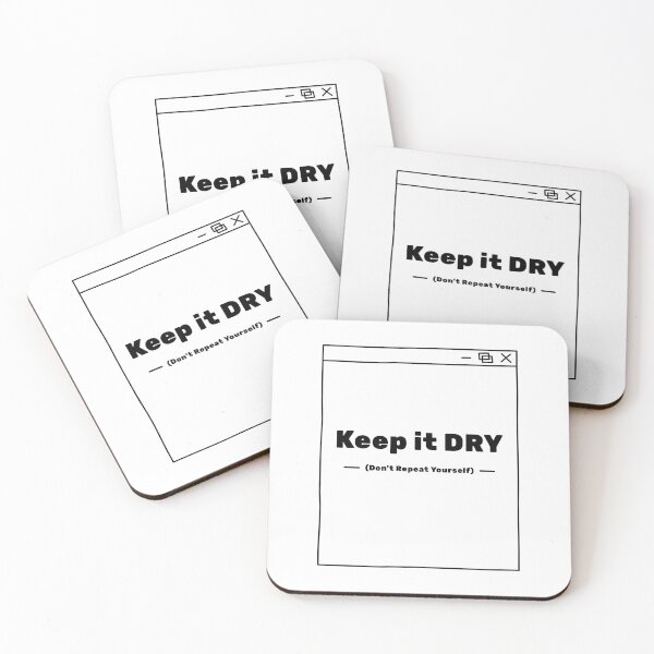 Item preview, Keep It DRY (Don’t Repeat Yourself) – Clean Code Design for Developers and Programmers designed and sold by Ani-24.