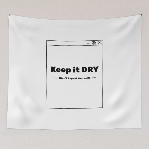 Item preview, Keep It DRY (Don’t Repeat Yourself) – Clean Code Design for Developers and Programmers designed and sold by Ani-24.