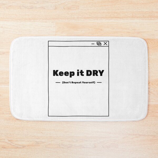 Item preview, Keep It DRY (Don’t Repeat Yourself) – Clean Code Design for Developers and Programmers designed and sold by Ani-24.