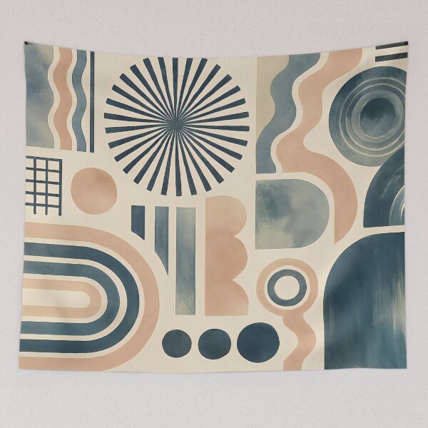 Item preview, Mid Century Modern Abstract Geometric Retro Design Art designed and sold by PinUpPizzazz.