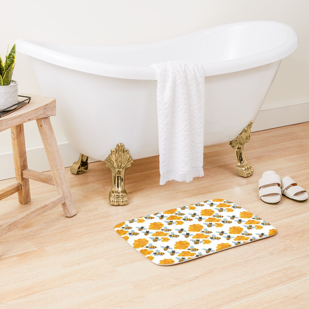 Item preview, Bath Mat designed and sold by RiotPixels.