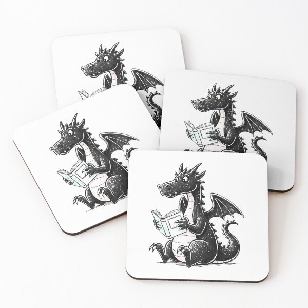 Item preview, Black Dragon Reading a Book designed and sold by Thunderbelts.