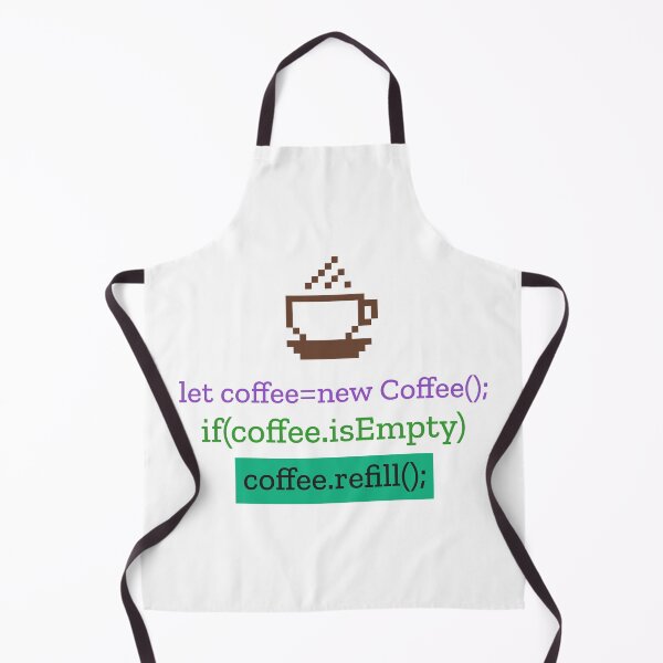 Item preview, let coffee = new Coffee(); if(coffee.isEmpty) coffee.refill(); – 8-Bit Coffee Mug Design for Programmers designed and sold by Ani-24.
