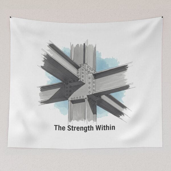 Item preview, Structural Engineer Abstract Art - Inner Strength designed and sold by Craft Ctyle.