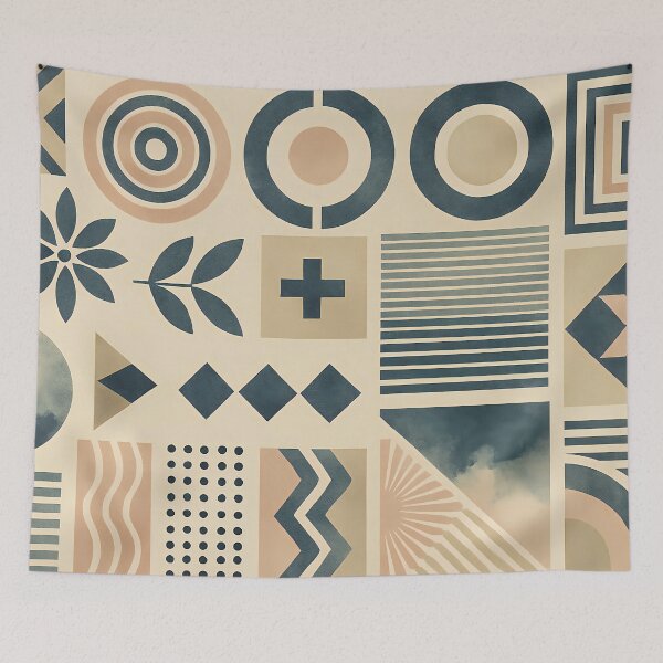 Item preview, Mid Century Modern Abstract Geometric Retro Design Art designed and sold by PinUpPizzazz.