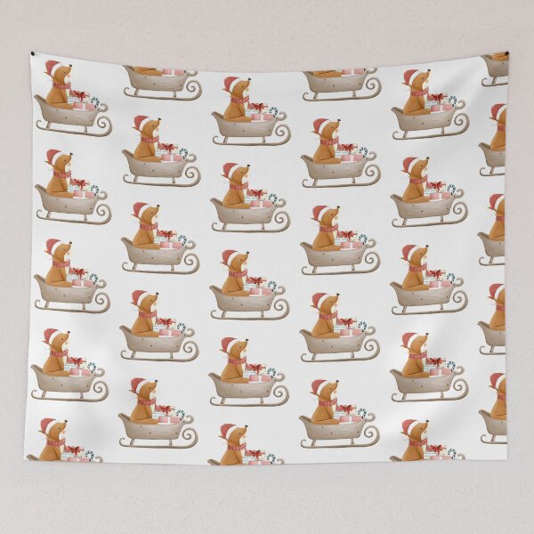 Item preview, Santa Claus the fox gives out presents designed and sold by poonzapoon.