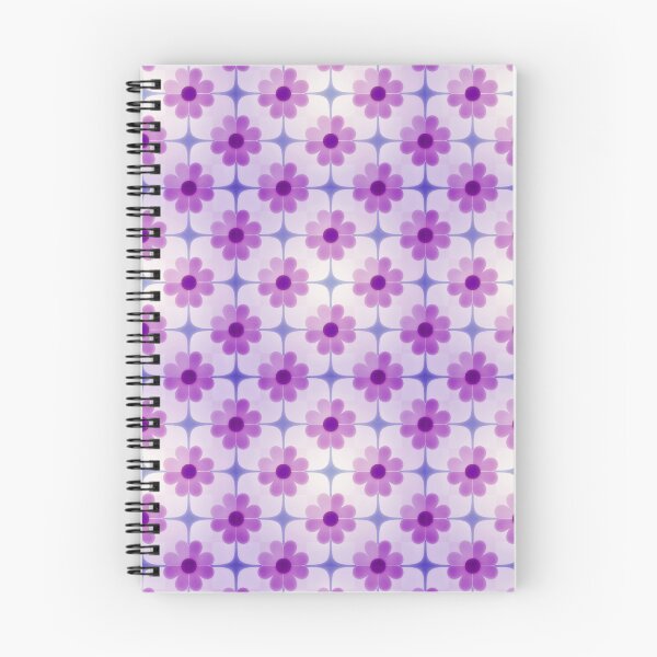 Item preview, Retro Purple Daisies Print designed and sold by KiwiArtistDK.