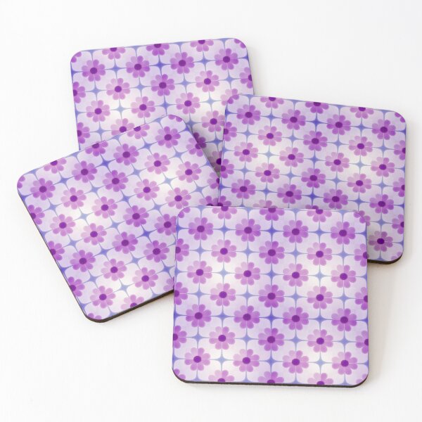Item preview, Retro Purple Daisies Print designed and sold by KiwiArtistDK.