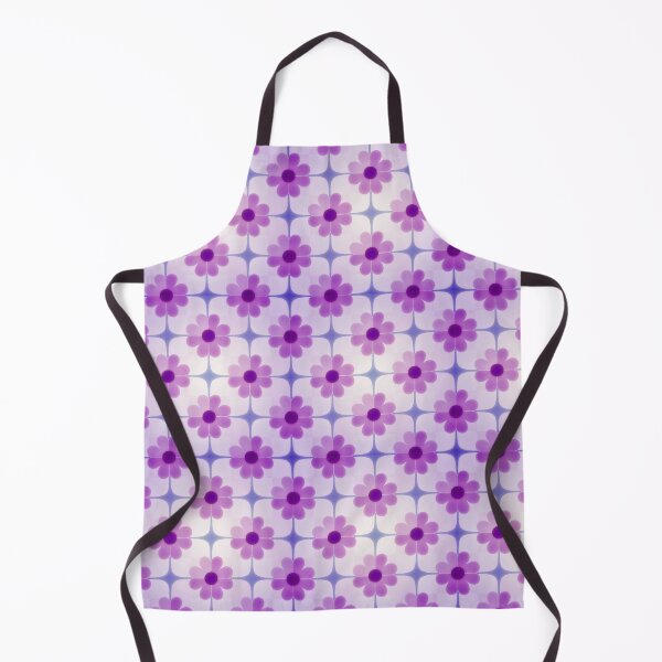 Item preview, Retro Purple Daisies Print designed and sold by KiwiArtistDK.