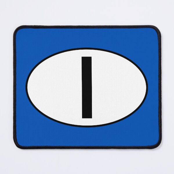 Item preview, Italian Country Code - Badge - Black and White - Italia designed and sold by Racing Stripes Only.
