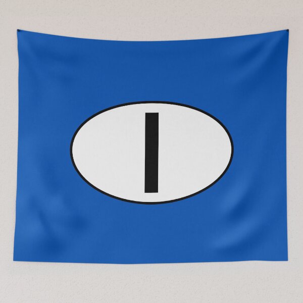 Item preview, Italian Country Code - Badge - Black and White - Italia designed and sold by Racing Stripes Only.