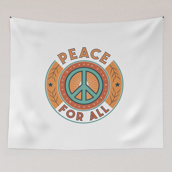 Item preview, Peace For All Nature-Inspired Retro Graphic designed and sold by asliberry.