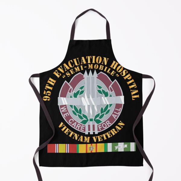 Item preview, 95th Evacuation Hospital w SVC Ribbon - Vietnam - Cir X 300 designed and sold by Military Insignia Products.
