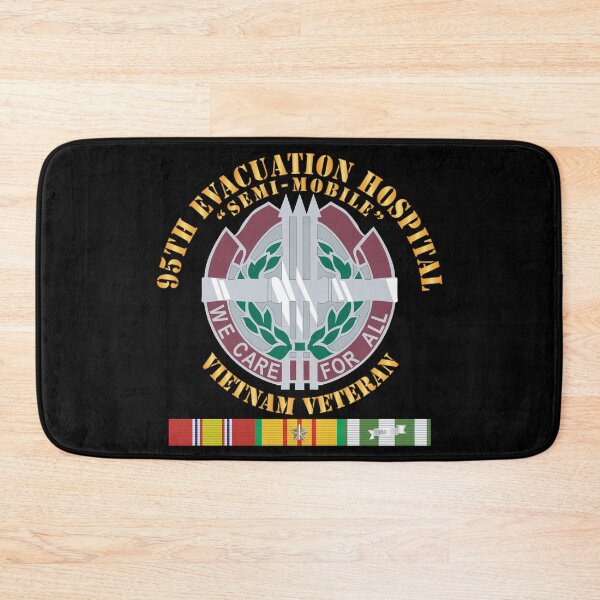 Item preview, 95th Evacuation Hospital w SVC Ribbon - Vietnam - Cir X 300 designed and sold by Military Insignia Products.
