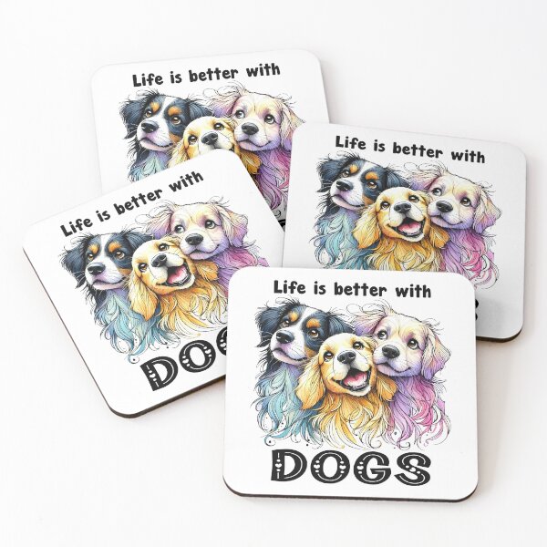 Item preview, Life Is Better With Dogs designed and sold by Lion and Lamb Design.